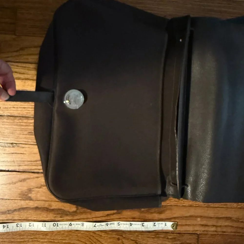 hermes colorado brown messenger briefcase laptop blokecore travel bag